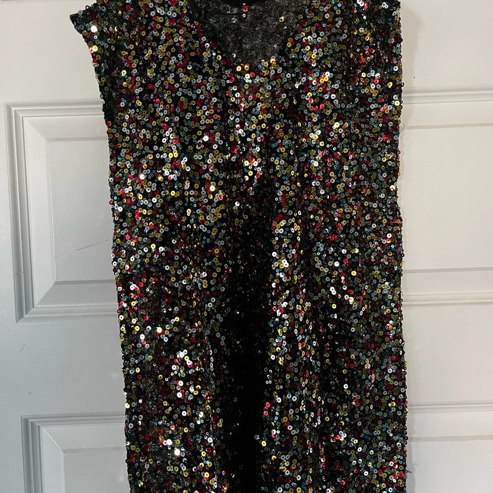 Mini Sequin Shift Slip - Picture 2 of 3